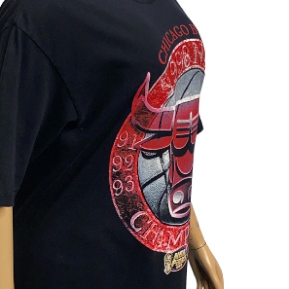 Vintage NBA Finals Chicago Bulls 1998 NBA champions T-Shirt size L - Picture 13 of 16